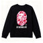 BAPE Style "BY BATHING APE" Camo Ape Head Long-Sleeve Tee - Black/Pink
