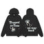 Broken Planet Trapped in Time Black Skull UFO Hoodie
