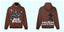 Broken Planet Dark Hours Brown Oversized Graphic Hoodie