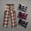 Broken Planet Side Stripe Plaid Wide Leg Pants‑3 Colors