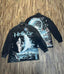 Hellstar Cosmic Sci-Fi Graphic Long Sleeve Tee - Washed Black