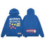 Broken Planet The Future Is Here Blue Oversized Graphic Hoodie