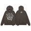 Broken Planet Star Gazing Dark Brown Oversized Graphic Hoodie