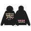 Broken Planet Hearts Are Made To Be Broken Black Oversized Graphic Hoodie