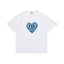 BAPE x PLAY Style Camo Heart Short-Sleeve Tee - White/Blue