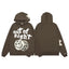 Broken Planet Out Of Sight Brown Planet Hoodie