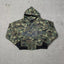 Broken Planet Camo Cracked Planet Cropped Zip Up Hoodie