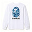 BAPE Style "BY BATHING APE" Camo Ape Head Long-Sleeve Tee - White/Blue