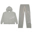 Godspeed Grey Silver Satin Sweatsuit Hoodie & Sweatpants Set