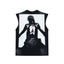 Hellstar High-Street Distressed Yin Yang Taichi Print Cotton Tank Top