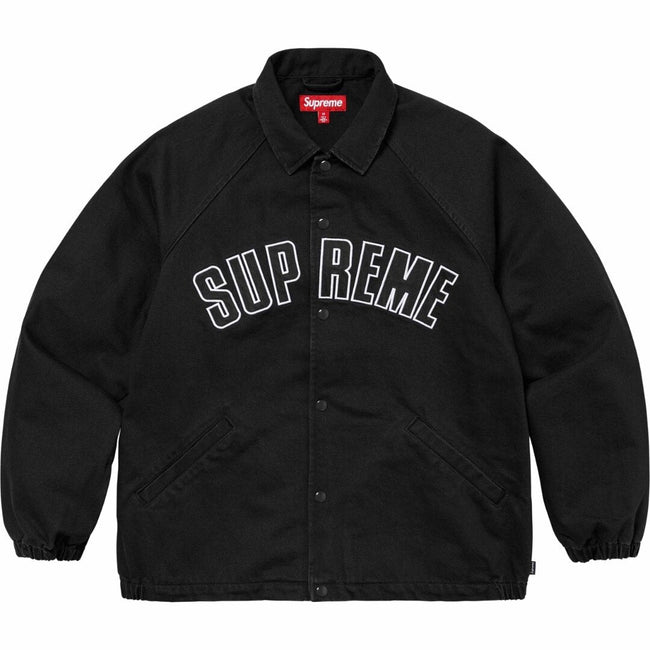 Supreme Arc Logo Black Coaches Jacket Main Image