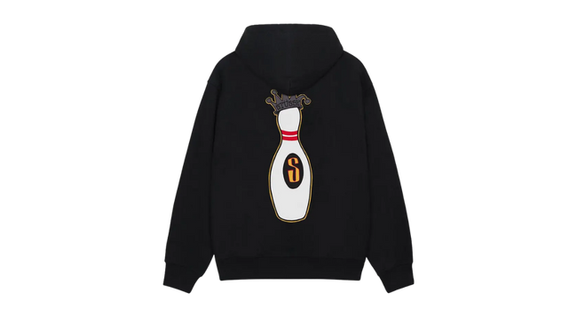 Stussy Kingpin Zip Hoodie Black Hover Image