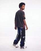 Hellstar Printed Cargo Pants Black