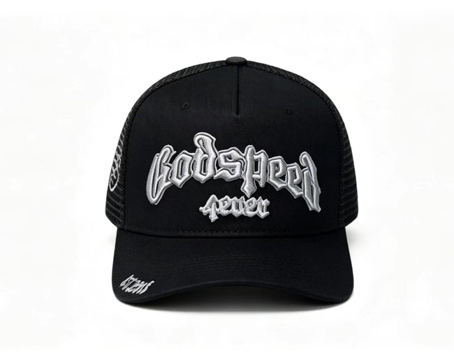 Godspeed Forever Trucker 3M Reflective Hat Black Hover Image