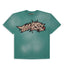 Hellstar Cracked Logo Distress Tee Green
