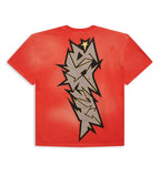Hellstar Cracked Logo Distress Tee Red