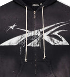 Hellstar Halloween Sport Logo Zip Hoodie Black