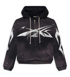 Hellstar Halloween Sport Logo Zip Hoodie Black