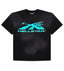 Hellstar Sport Logo Gel Tee Black/Light Blue