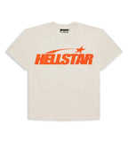 Hellstar Studios Classic Regular Print Tee Cream/Orange