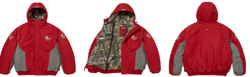 Supreme / Mossy Oak Reversible Hooded Puffer Jacket - Red Hover Image