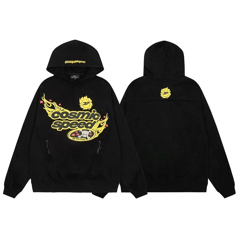 Broken Planet Cosmic Speed Hoodie Sweat Set - Black