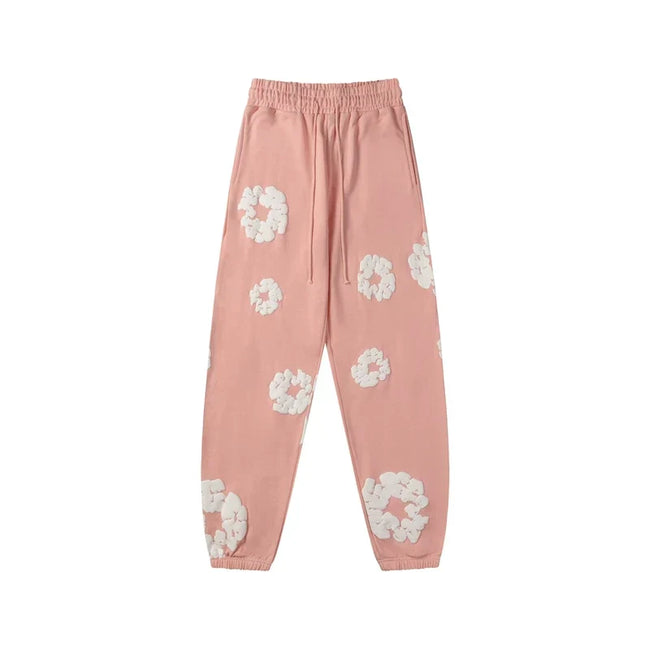 Denim Tears Cotton Wreath Sweatpants - Pink Hover Image