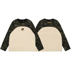 Broken Planet Camo Raglan Waffle Long Sleeve T-Shirt