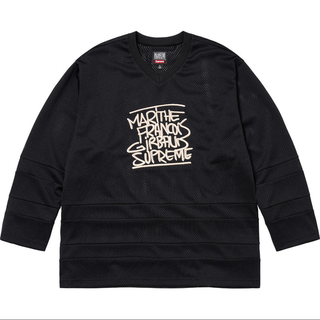 Supreme x Marithé + François Girbaud Hockey Jersey – Black Hover Image