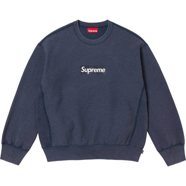 Supreme Inside Out Box Logo Crewneck – Navy Hover Image
