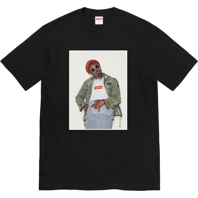 Supreme André 3000 Portrait Tee – Black Hover Image