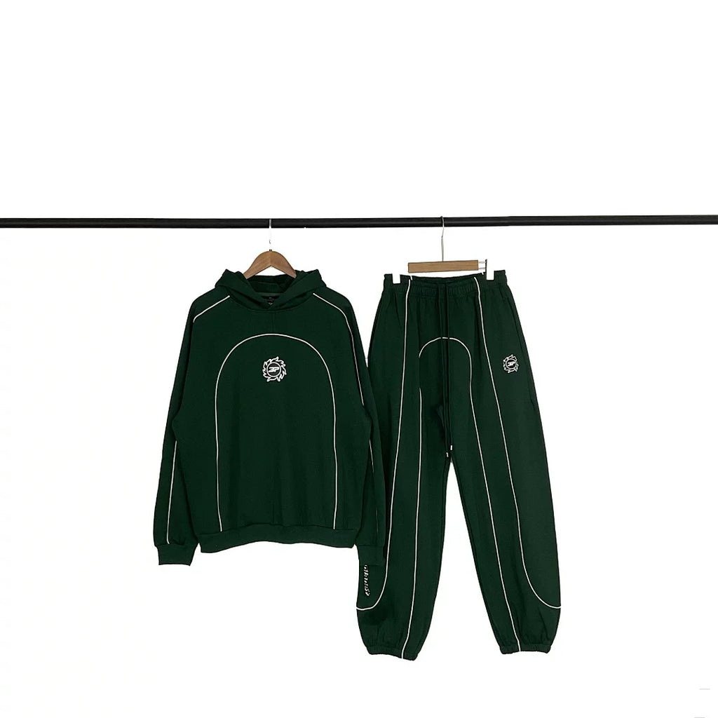 Broken Planet Curved Seam Logo Hoodie Jogger Set - 4 Colors Available