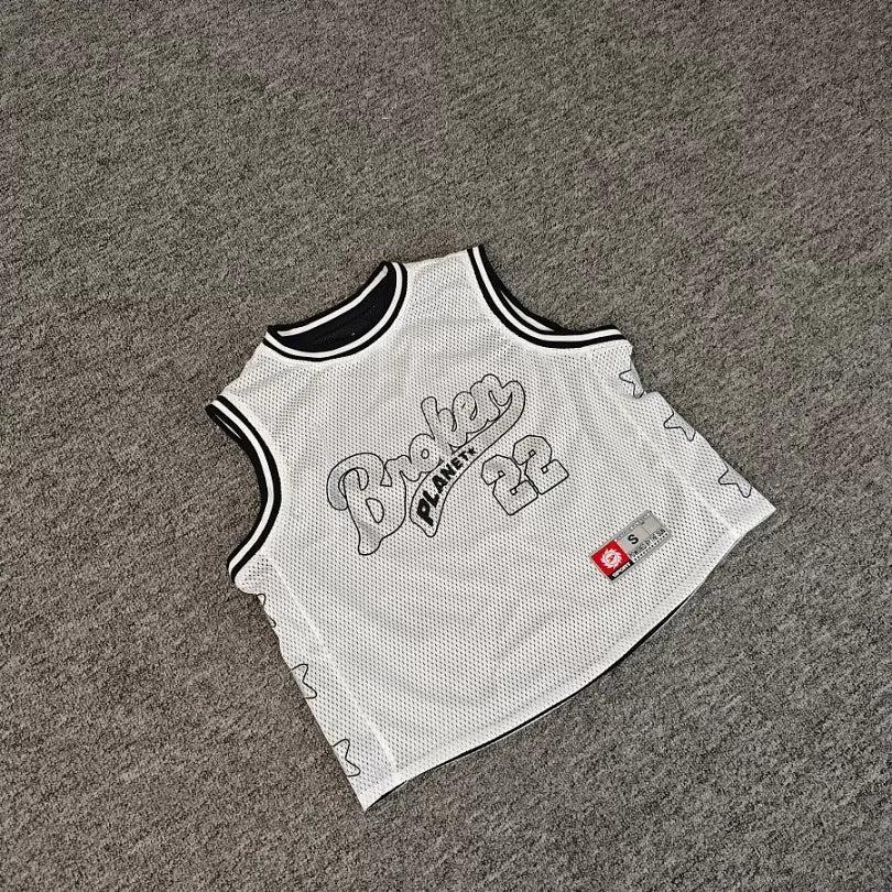 Broken Planet 22 Star Mesh Basketball Jersey