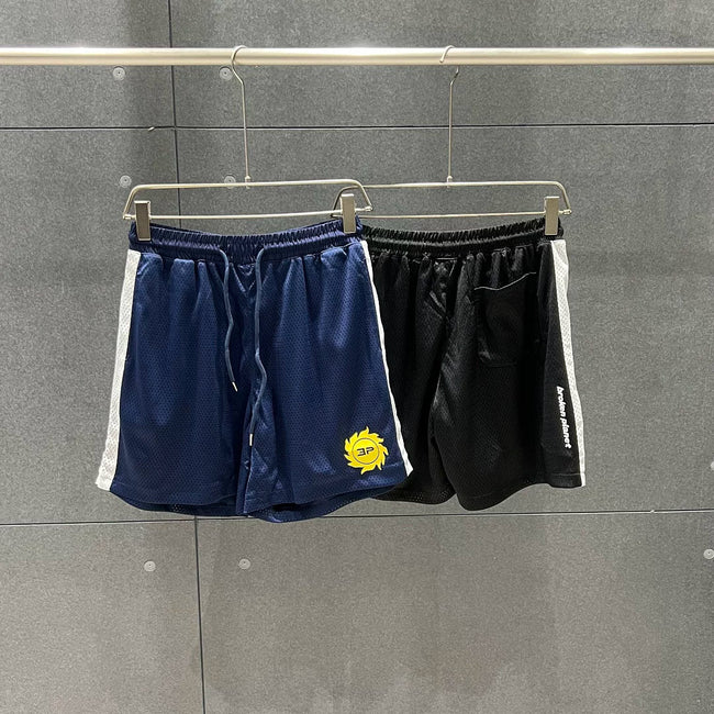 Broken Planet Sun Logo Side Stripe Mesh Shorts‑2 Colors Hover Image