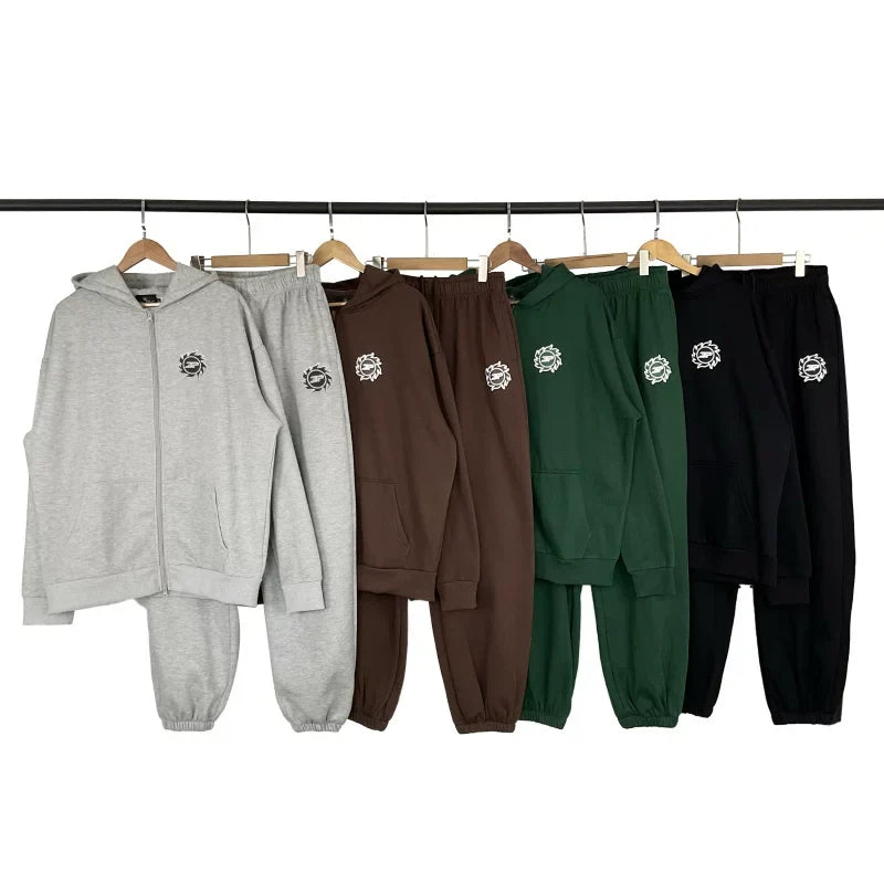 Broken Planet Circle Logo Zip Hoodie Jogger Set - 4 Colors Available