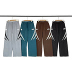 Broken Planet Angular Color‑Block Wide Leg Track Pants‑4 Colors