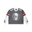 "Godspeed" Layered Mesh Skull Long Sleeve Jersey (Black/White/Red)