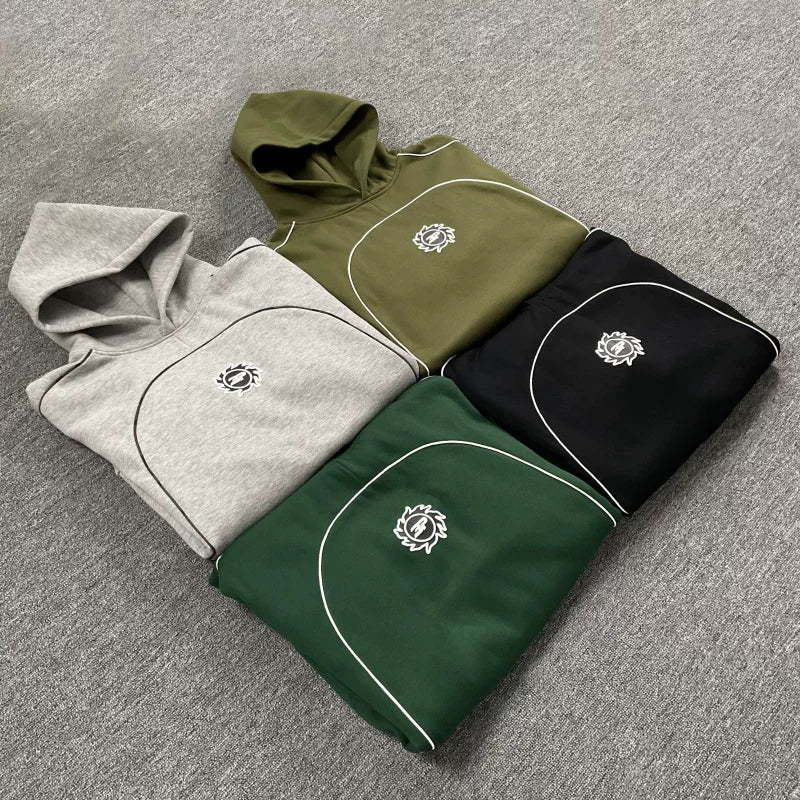 Broken Planet Contrast Piping Circle Logo Hoodie - 4 Colors Available
