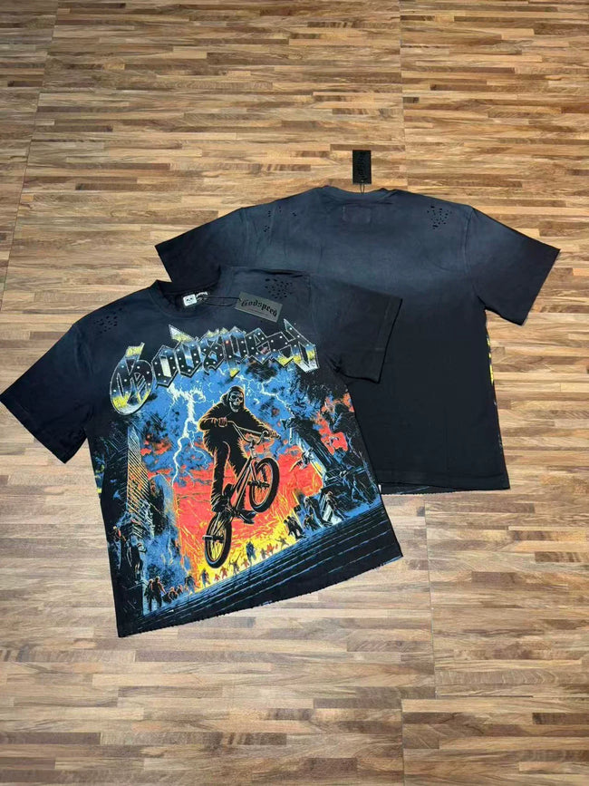 Godspeed Vintage BMX Street Graphic T-Shirt – Black Hover Image