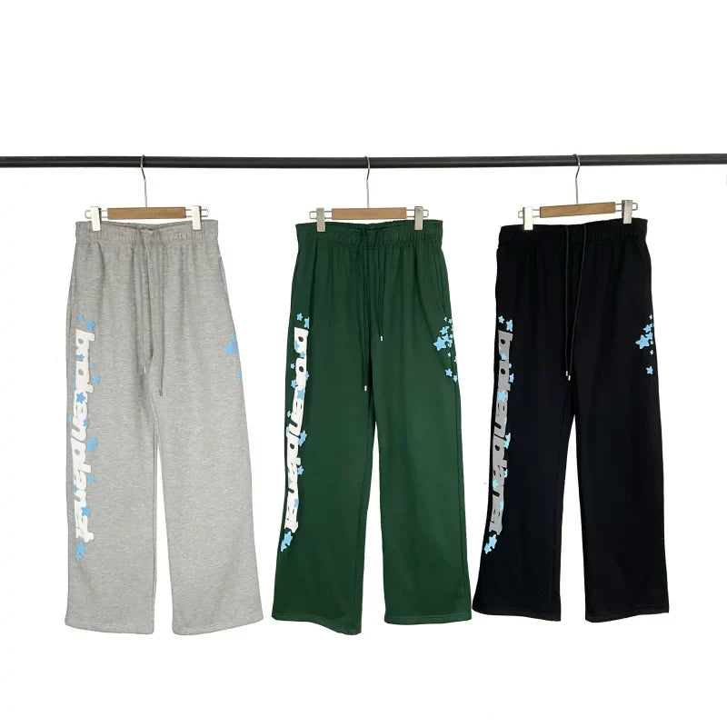 Broken Planet Vertical Star Print Wide Leg Sweatpants - 3 Colors Available