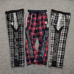 Broken Planet Side Stripe Plaid Wide Leg Pants‑3 Colors