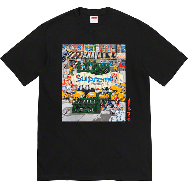 Supreme Mark Gonzales Subway Graphic Black Tee Hover Image