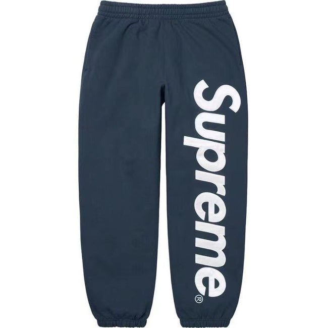Supreme Vertical Logo Sweatpant - Navy / White Hover Image