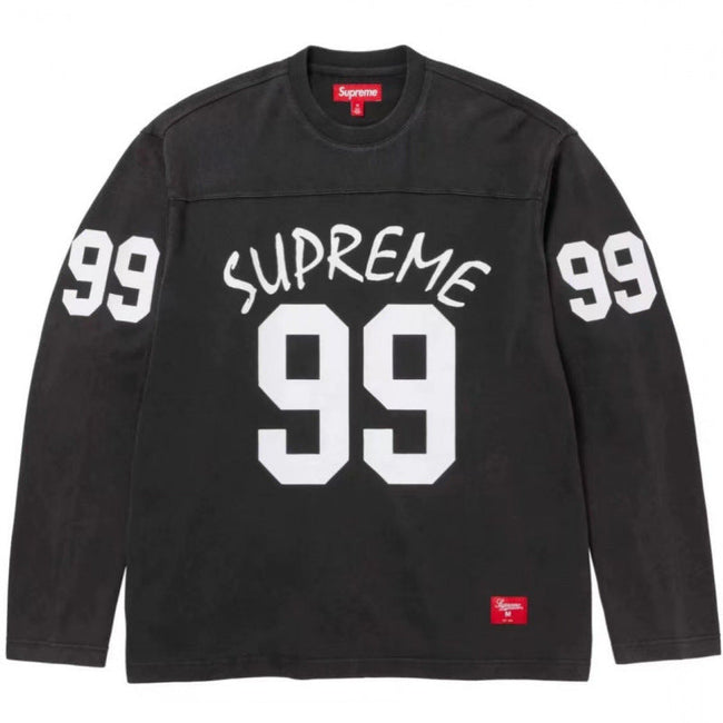 Supreme Number 99 Long Sleeve Top - Black / White Hover Image