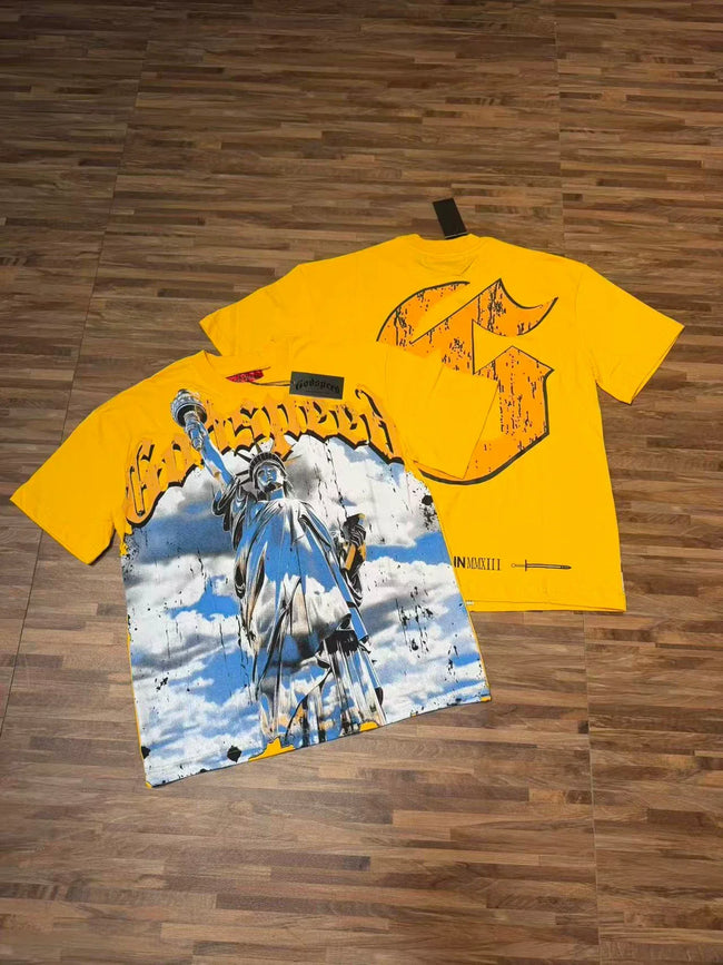 Godspeed Vintage Warrior Graphic T-Shirt – Yellow Hover Image