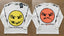 Hellstar "Have a Blessed Day" Smiley Graphic Long Sleeve Tee - White