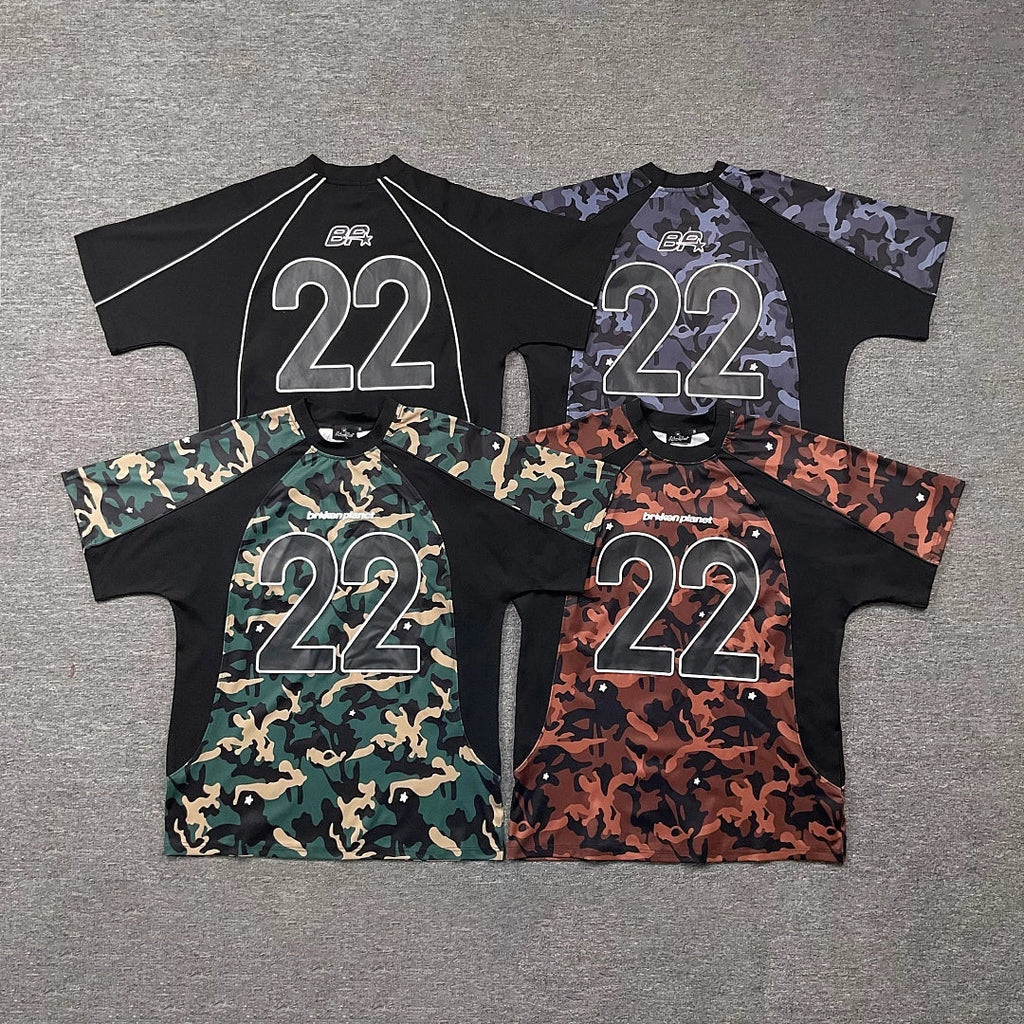 Broken Planet "22" Retro Football Jersey - 4 Colors Available