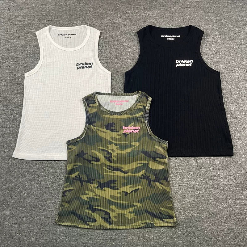 Broken Planet Basics Waffle Rib Tank Top - 3 Colors Available