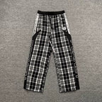 Broken Planet Side Stripe Plaid Wide Leg Pants‑3 Colors