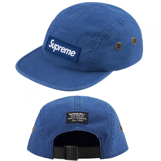 Supreme Royal Blue Canvas 5-Panel Box Logo Camp Cap Hover Image